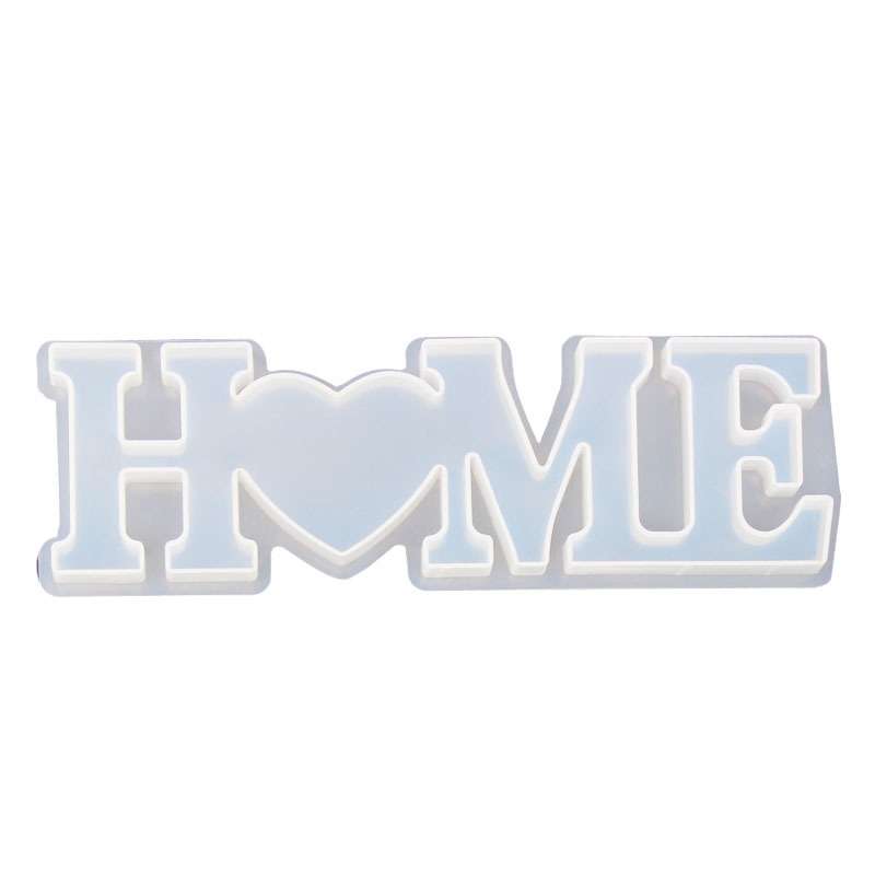 2 PCS DIY Crystal Epoxy Silicone Letter Mold(Anti-letter MD3302_Family Mold)