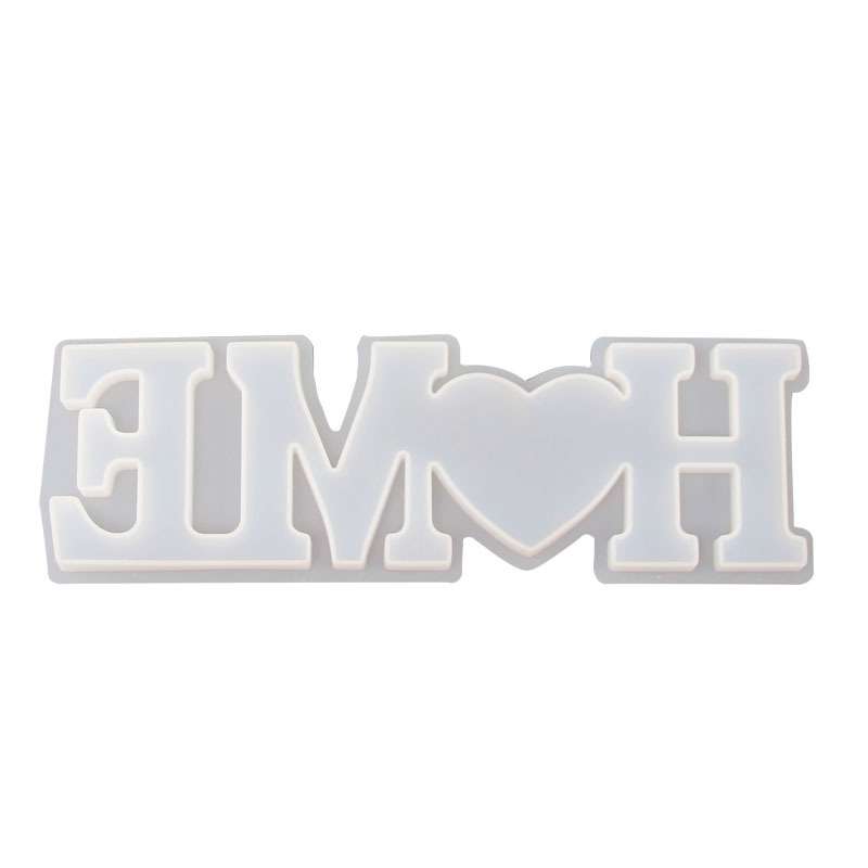 2 PCS DIY Crystal Epoxy Silicone Letter Mold(Anti-letter MD3302_Family Mold)