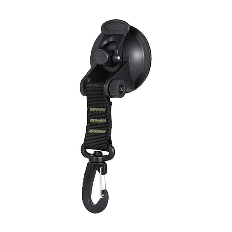 3 PCS Car Tent Suction Cup Home Users Outside Travel Portable Suction Cup Hook Round Carabiner(Red)