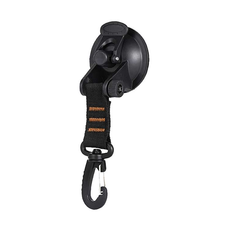 3 PCS Car Tent Suction Cup Home Users Outside Travel Portable Suction Cup Hook Round Carabiner(Red)