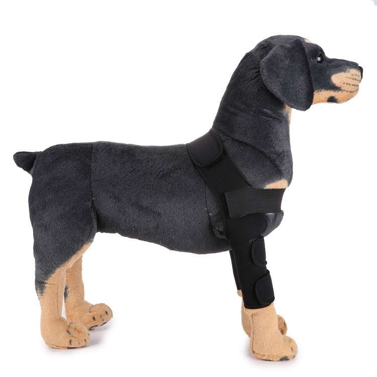 Pet Dog Leg Knee Guard Surgery Injury Protective Cover, Size: M(Support Strips Model (Black))