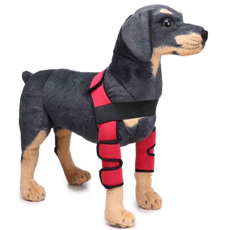 Pet Dog Leg Knee Guard Surgery Injury Protective Cover, Size: M(Support Strips Model (Black))
