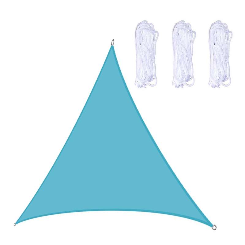 Triangle Outdoor Garden Sunshade Sail Waterproof Anti-UV Canopy, Size: 2.4m x 2.4m x 2.4m(Black)