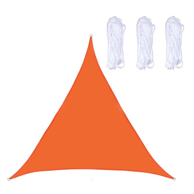Triangle Outdoor Garden Sunshade Sail Waterproof Anti-UV Canopy, Size: 2.4m x 2.4m x 2.4m(Black)