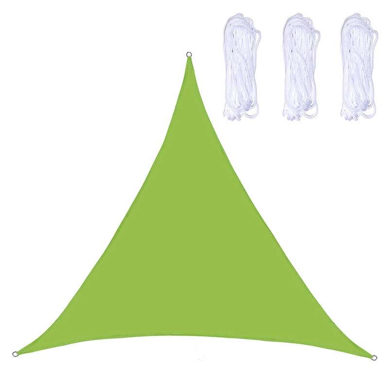Triangle Outdoor Garden Sunshade Sail Waterproof Anti-UV Canopy, Size: 2.4m x 2.4m x 2.4m(Black)