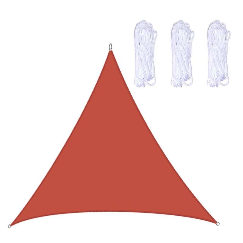 Triangle Outdoor Garden Sunshade Sail Waterproof Anti-UV Canopy, Size: 2.4m x 2.4m x 2.4m(Black)