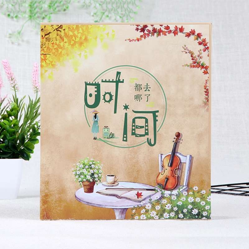 6 inch 200-Pieces Plastic 4D Photo Albums Interstitial Large-Capacity Album(5190-10)