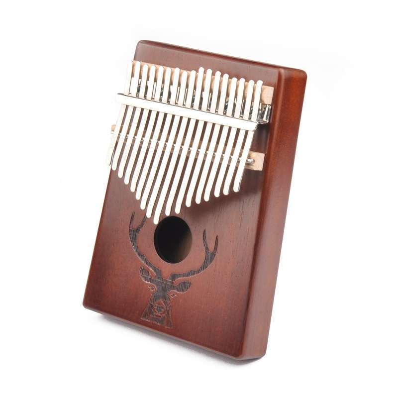 17-Tone Beginner Finger Piano Deer Head Kalimba Thumb Piano(Retro Kit)