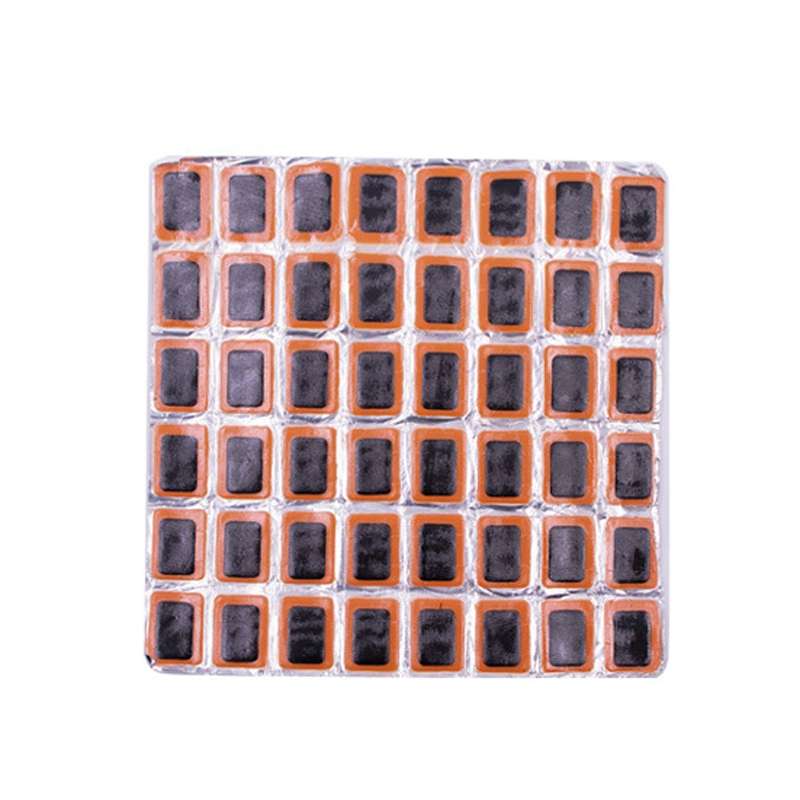 48pcs /Sheet Car Vacuum Tire Film Bicycle Motorcycle Tire Repair Film, Style: Square
