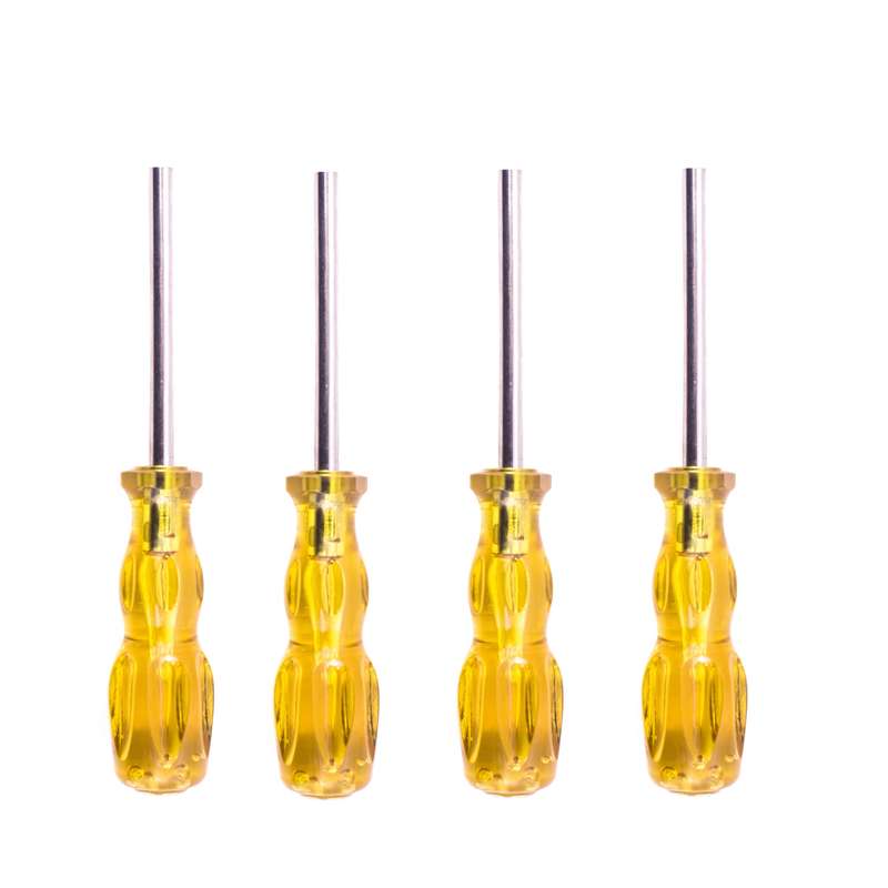 4 PCS Disassembly Tool Screwdriver Sleeve Applicable For Nintendo N64 / SFC / GB / NES / NGC(Orange