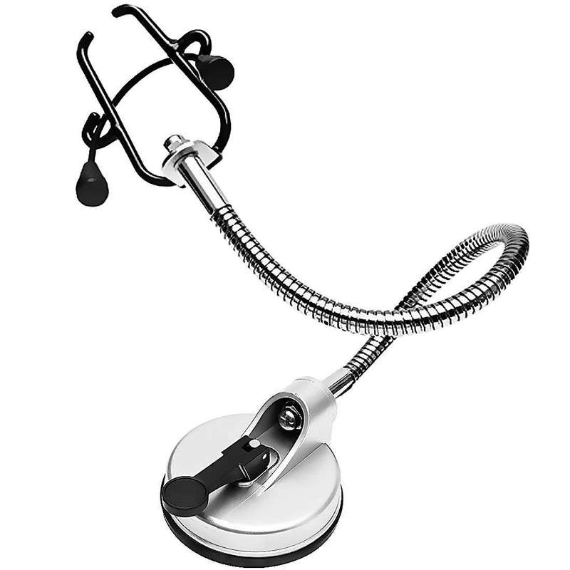 Stainless Steel Hair Dryer Storage Bracket Lazy Hair Dryer Hairdressing Bracket(Landing Models)
