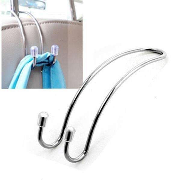 Clips Automotive Metal Car Seat Hook Auto Headrest Hanger Bag Holder for Car Bag Purse Cloth Grocery