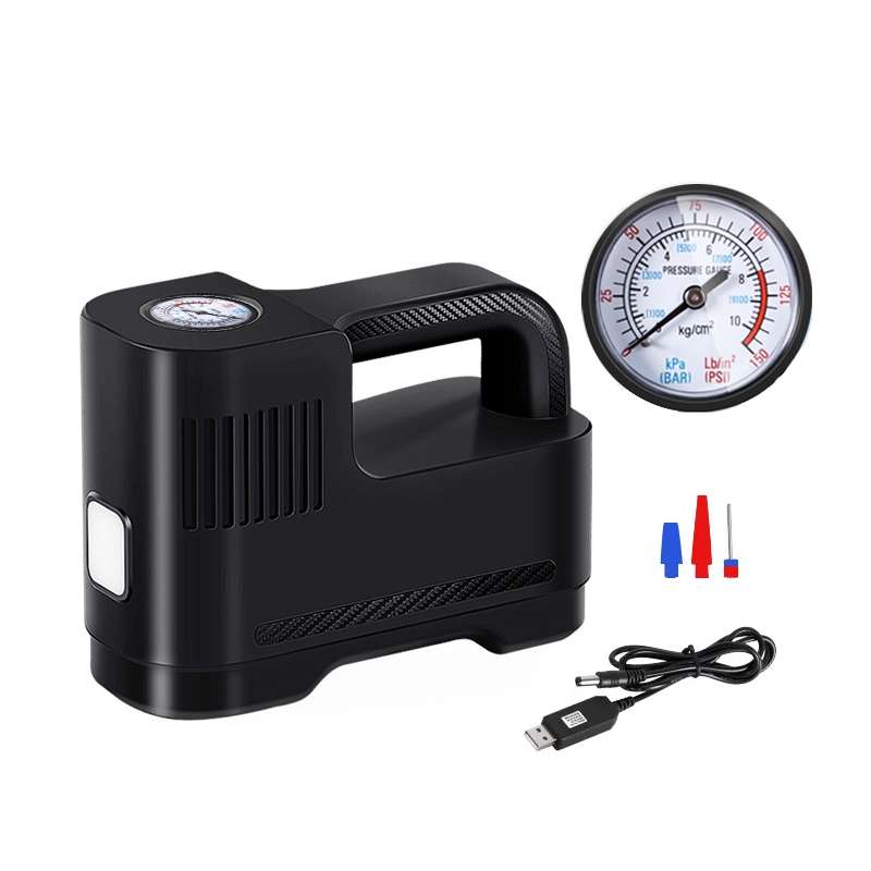Portable Multi-Function Smart Car Inflatable Pump Electric Air Pump, Style: Wireless With Light Poin