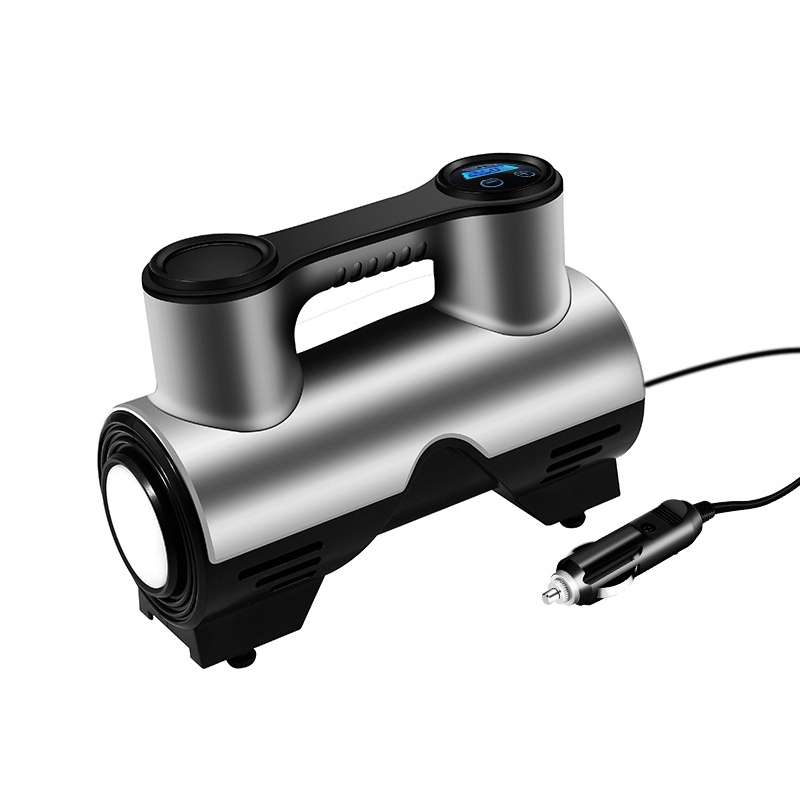 Car Inflatable Pump Portable Small Automotive Tire Refiner Pump, Style: Wired Digital Display With L
