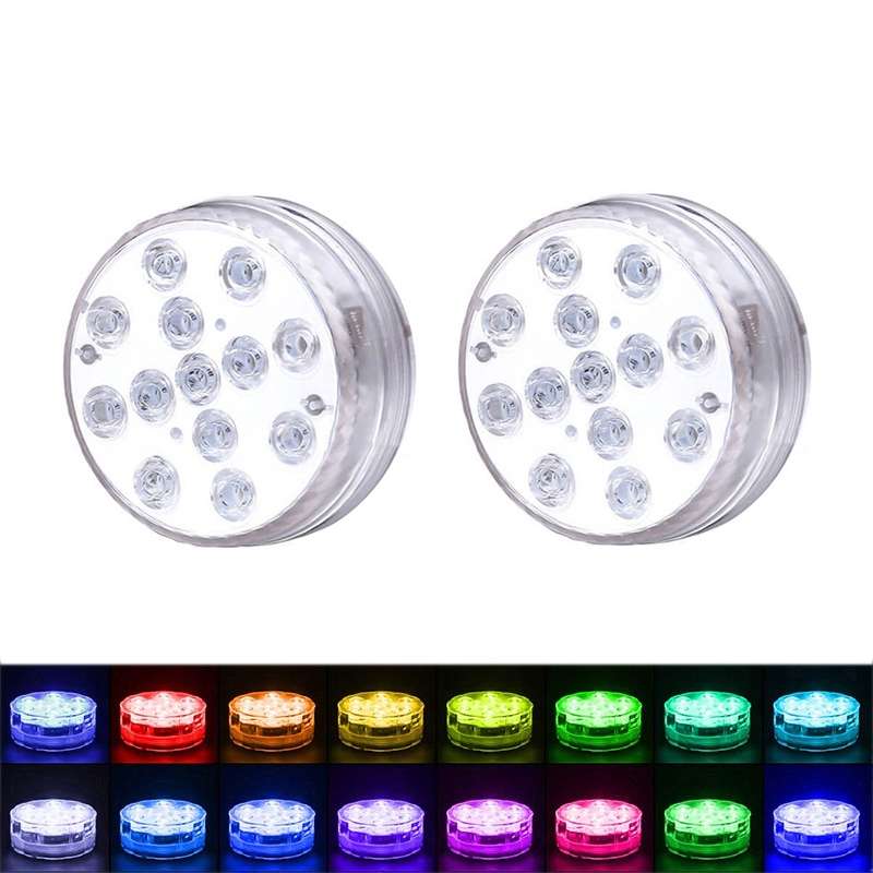 LED Remote Control Diving Light Pool Waterproof Underwater Lamp, Spec: 8.5cm 13 LEDs+IR 28-key Remot