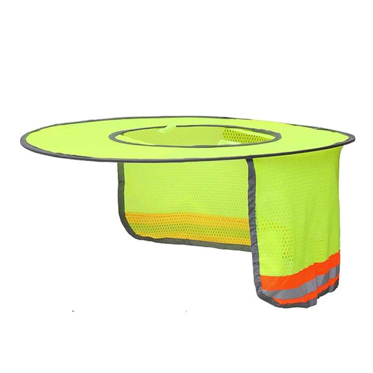Construction Site Outdoor Construction Foldable Reflective Safety Sun Hat, Size: One Size(Fluorescen
