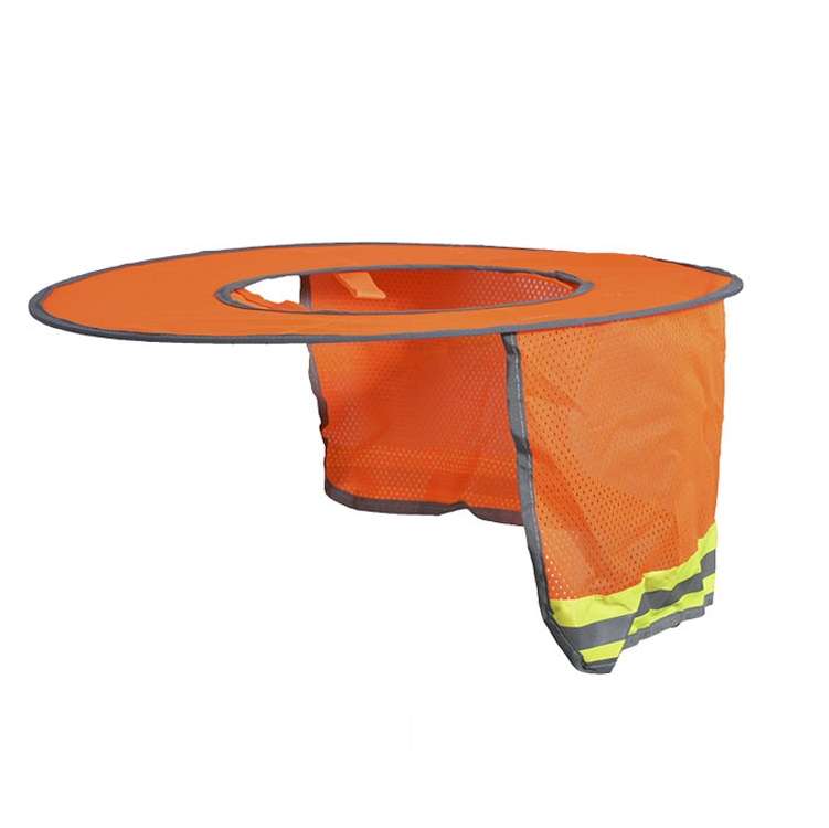 Construction Site Outdoor Construction Foldable Reflective Safety Sun Hat, Size: One Size(Fluorescen