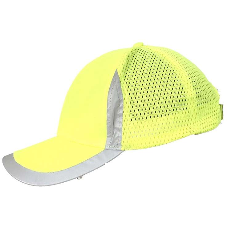 Reflective Safety Baseball Cap Breathable Construction Site Outdoor Construction Mesh Cap, Colour: F