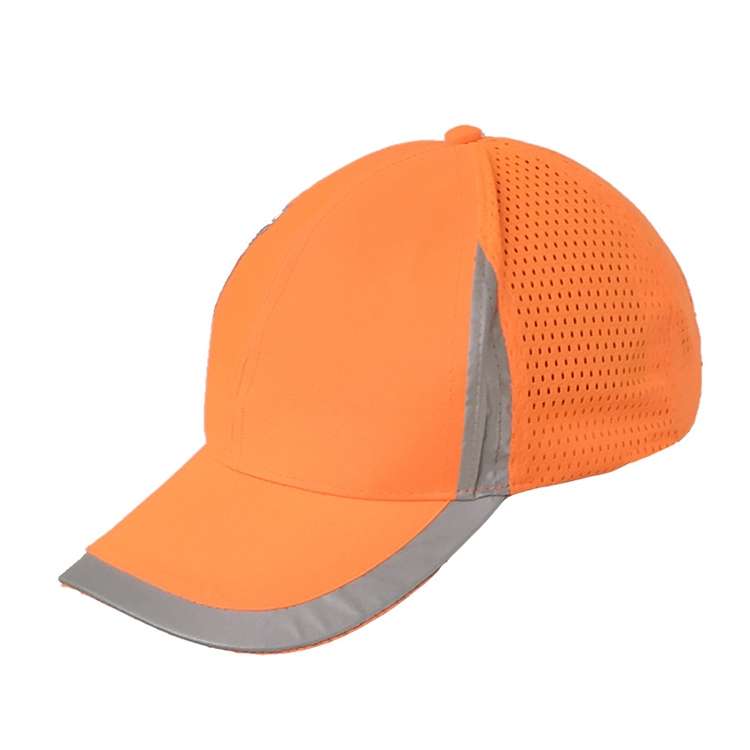 Reflective Safety Baseball Cap Breathable Construction Site Outdoor Construction Mesh Cap, Colour: F