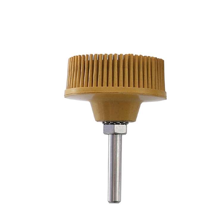Electric Drill Disc Brush Emery Deburring Polishing Rubber Sanding Brush, Style: 2 Inch Yellow
