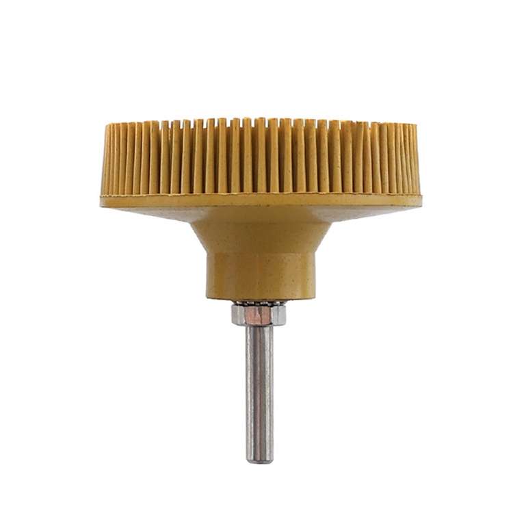 Electric Drill Disc Brush Emery Deburring Polishing Rubber Sanding Brush, Style: 3 Inch Yellow