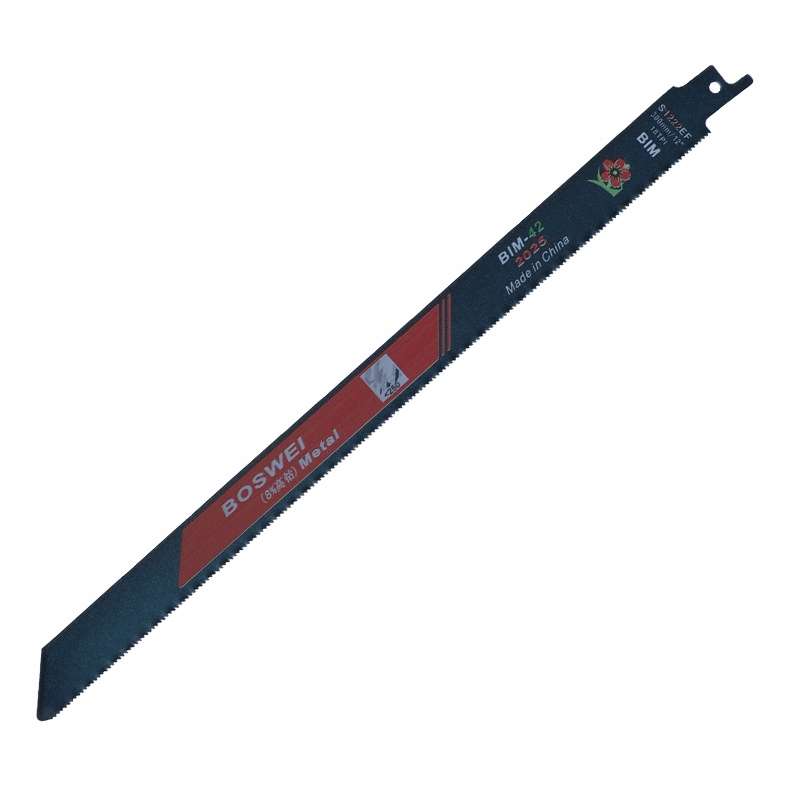 S1222EF BOSWEI Hardcore Reciprocating Saw Strip Fine Teeth Saber Saw Blade Metal Plastic Wood Bimeta