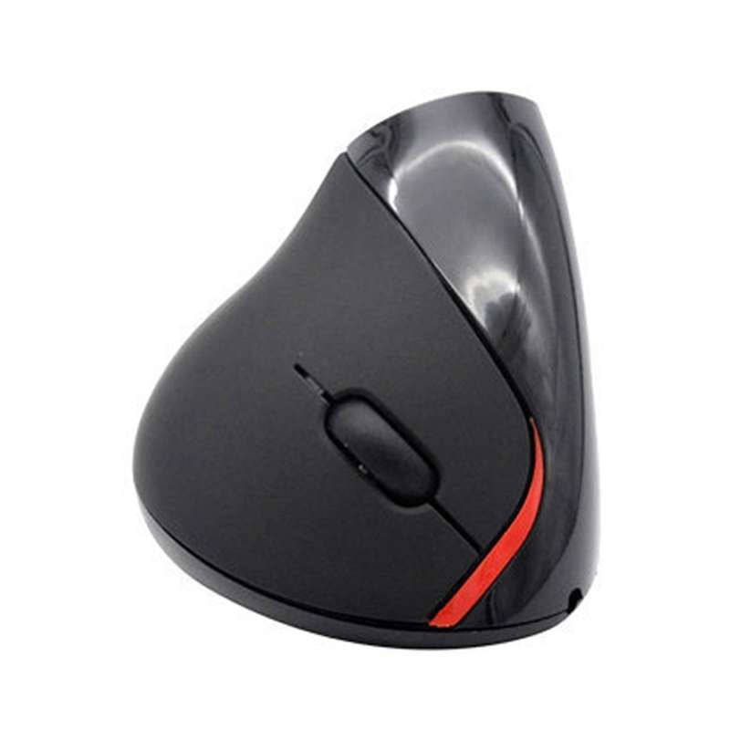 HH-111 5 Keys Wireless Vertical Charging Mouse Ergonomics Wrist Protective Mouse(Iron Gray)