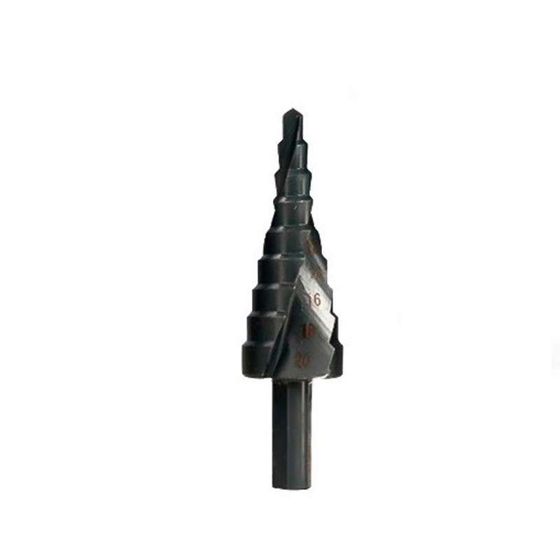 4-20mm Triangular Shank Spiral Flute Step Drill Bit