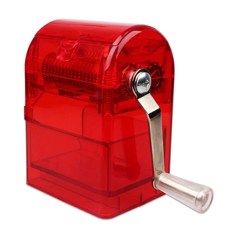 MYQ-053 Hand-cranked Cigarette Grinder Cigarette Puller Plastic Drawer Grinder(Red)