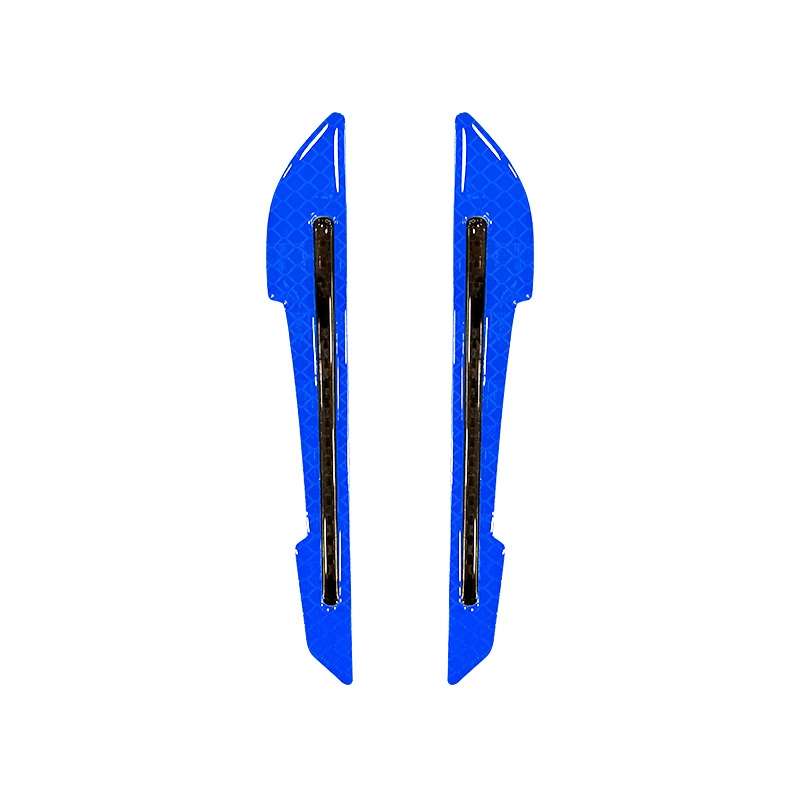 4 Sets Car Reflective Sticker Door Border Anti-Collision Strip Leaf Board Personality Rear View Mirr