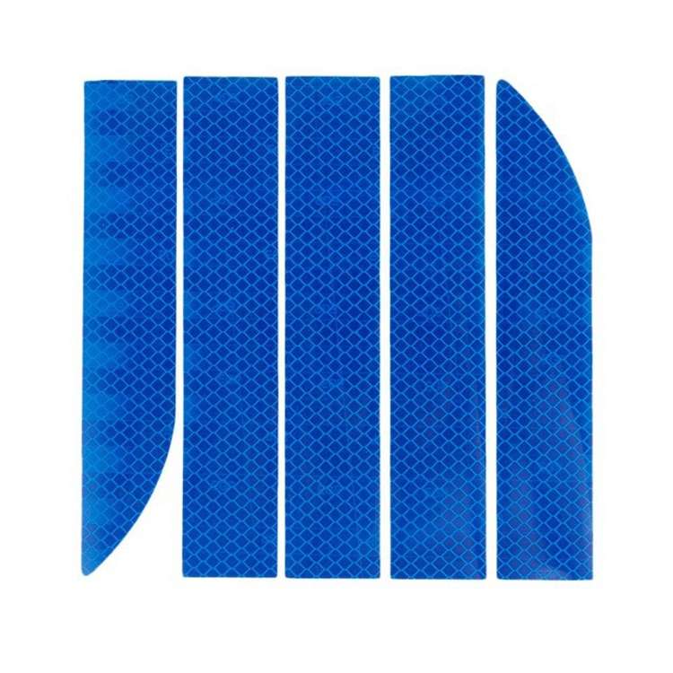 5 Sets Car Trunk Reflective Decorative Strip Anti-Scratch Car Tail Warning Decorative Stickers(Yello