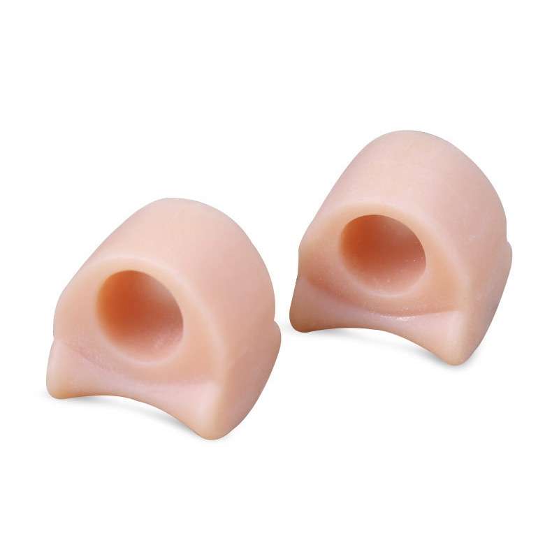 10 Pairs Great Toe Orthosis Separator Soft and Comfortable Toe Care Cover, Size: M(Skin Color)