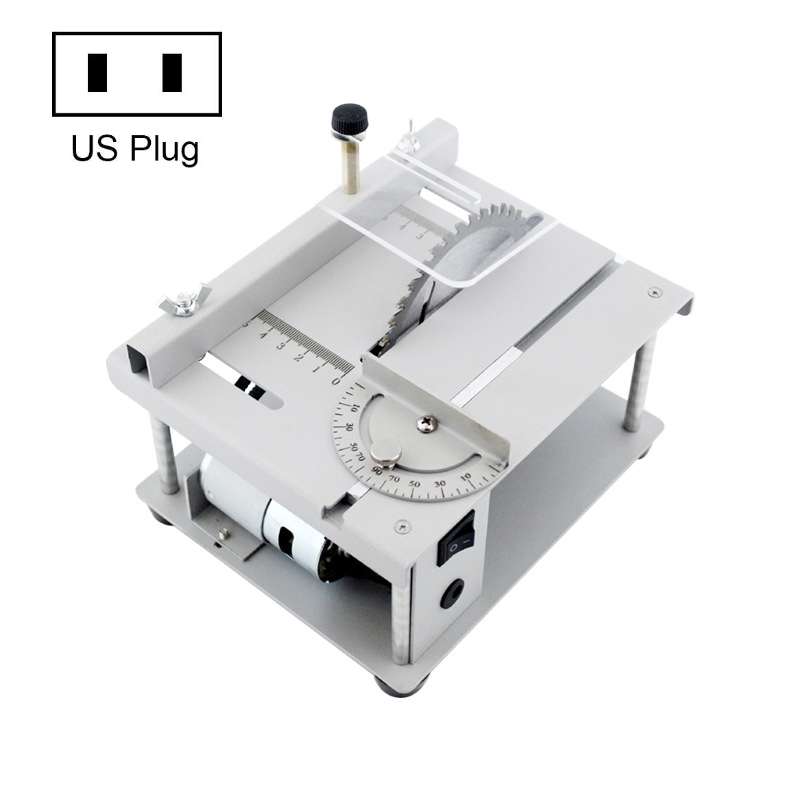 150W Miniature Precision Table Saw Mini Chainsaw Portable Woodworking Sliding Table Saw Multifunctio