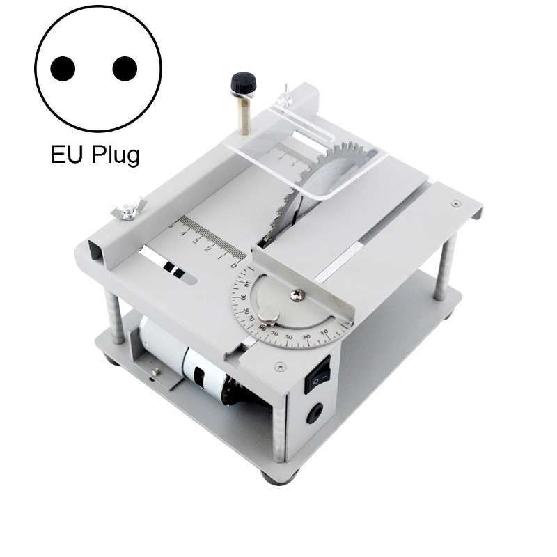 150W Miniature Precision Table Saw Mini Chainsaw Portable Woodworking Sliding Table Saw Multifunctio