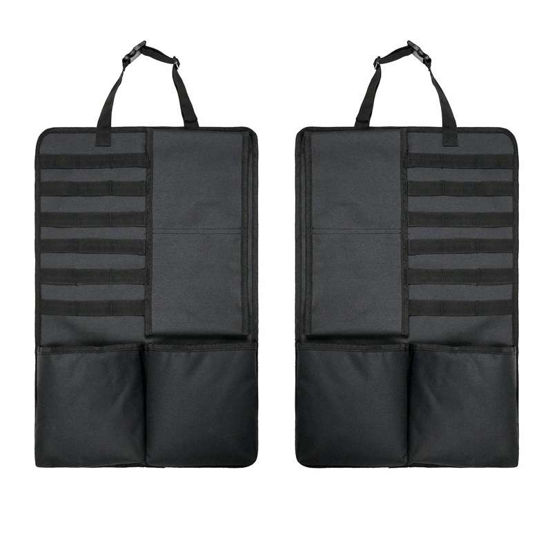 2 PCS Car Seat Back Hanging Bag Oxford Cloth Storage Bag(Black)
