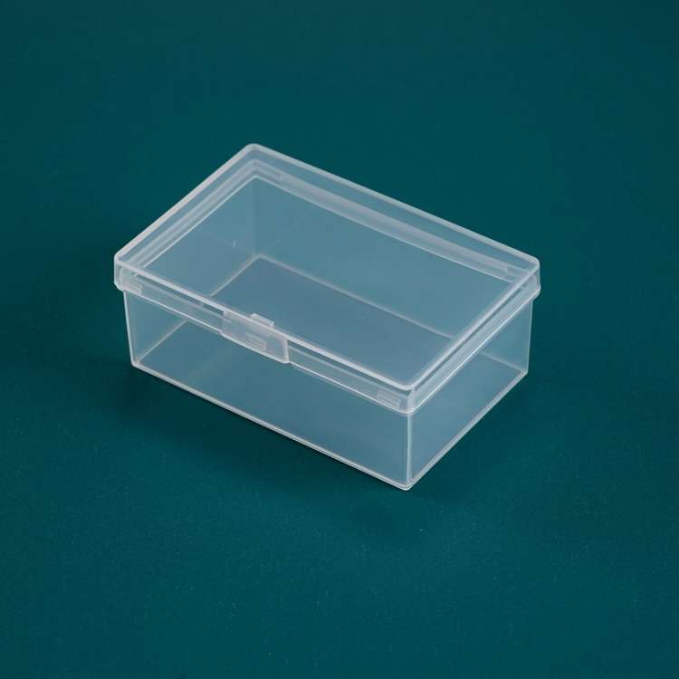 20 PCS Rectangular Transparent Storage Box Plastic Universal Packaging Box With Cover Parts Accessor