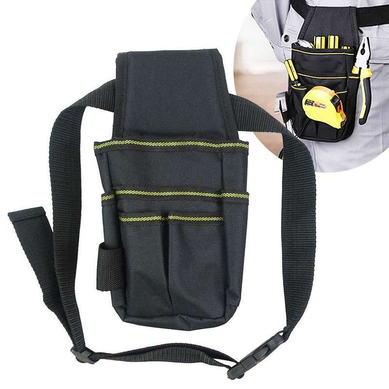 180317 Multifunctional Maintenance Tool Storage Bag Oxford Cloth Tool Waist Bag(Black)