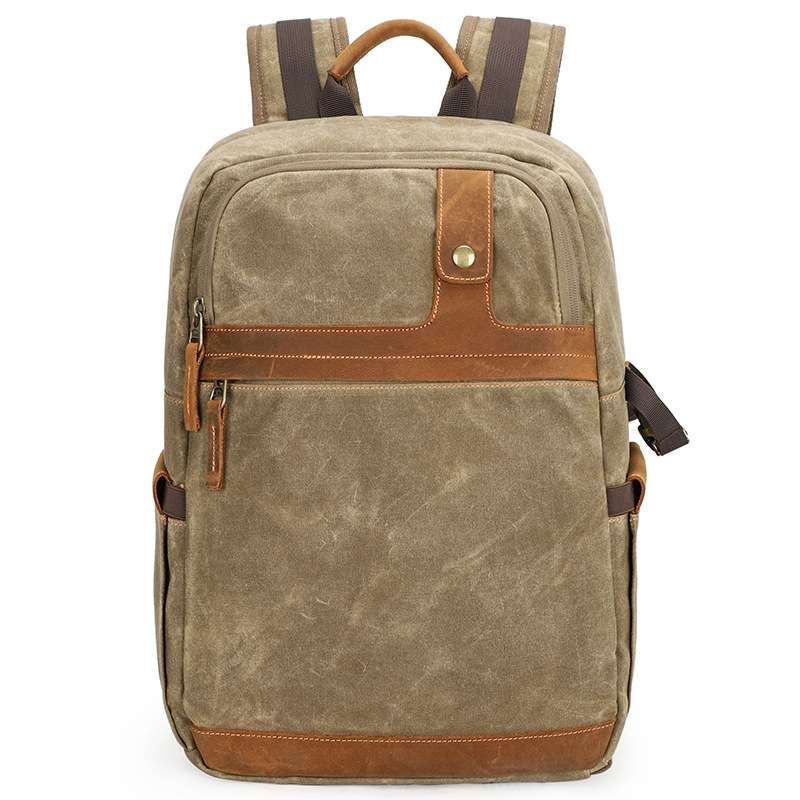 D1383 Outdoor SLR Digital Camera Backpack Waterproof Batik Canvas Camera Bag