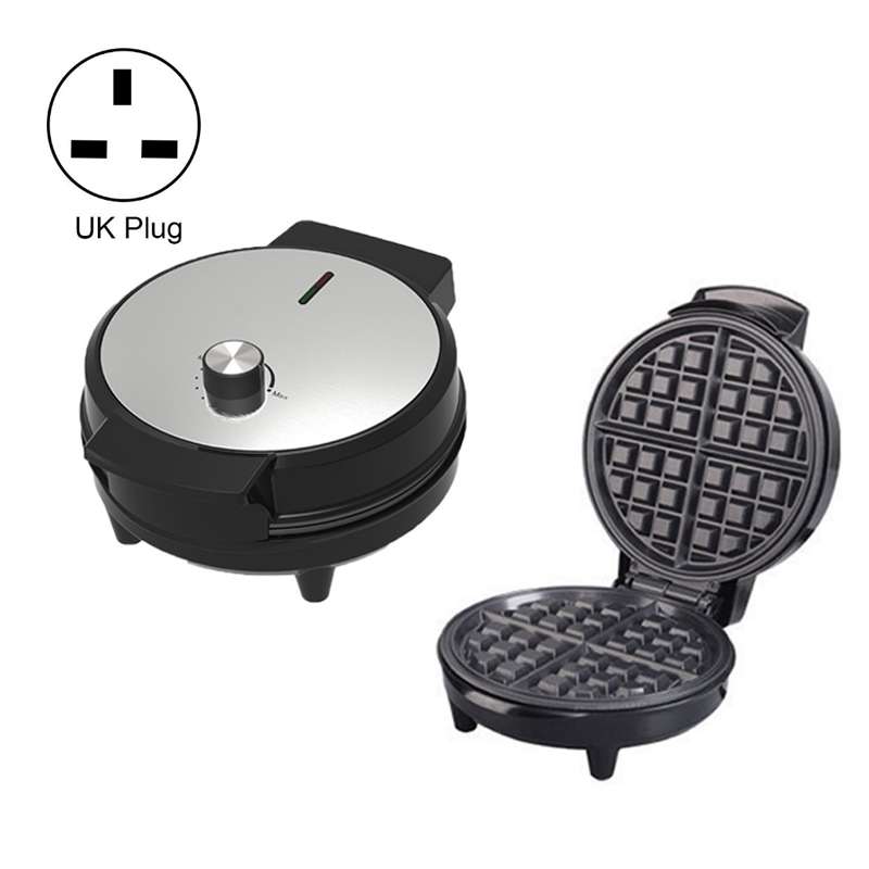 1000W Waffle Maker Breakfast Bread Maker Sandwich Maker Temperature Adjustable Electric Baking Pan(E
