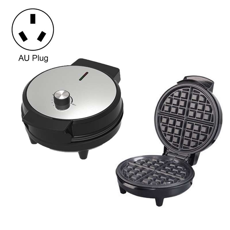 1000W Waffle Maker Breakfast Bread Maker Sandwich Maker Temperature Adjustable Electric Baking Pan(E