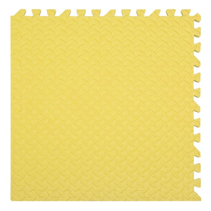 10 PCS Household Children Bedroom Stitching Leaf Pattern Thick Foam Crawling Mat, Size: 30x2.5cm(Bei