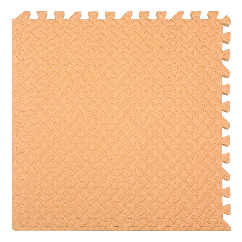 10 PCS Household Children Bedroom Stitching Leaf Pattern Thick Foam Crawling Mat, Size: 30x2.5cm(Bei