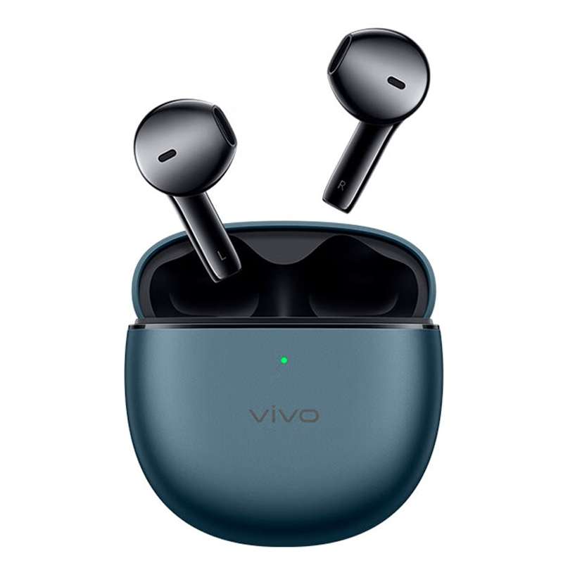 vivo TWS Air Half In-Ear Wireless Dual Microphone AI Call Noise Reduction Bluetooth Earphones(White)