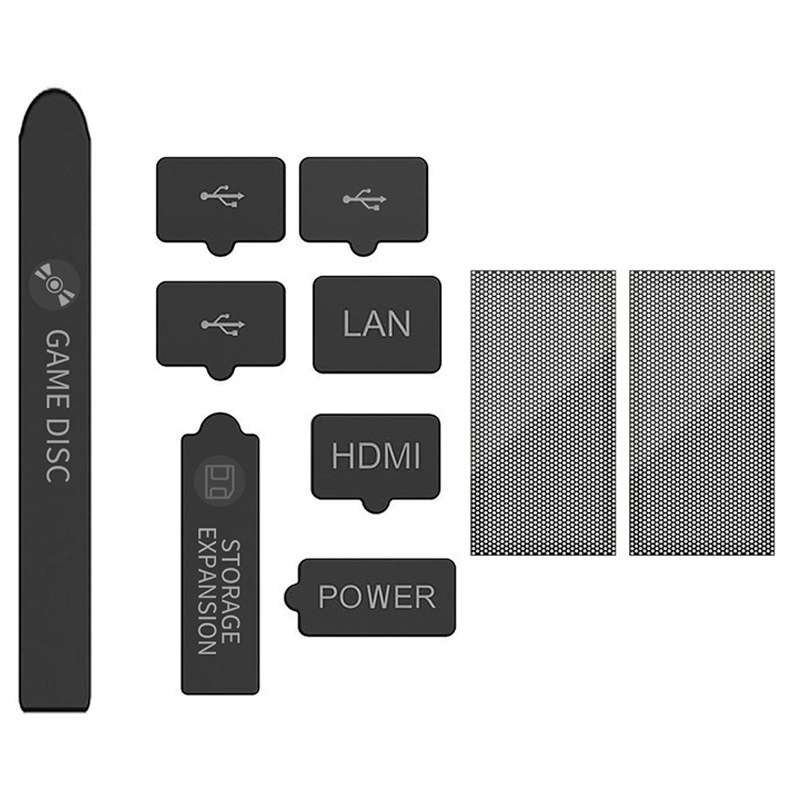 For XBOX Series S/X Host Dustproof Set Dust Plug,Style: Deluxe Edition