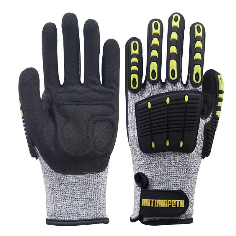ROTOSAFETY RZT-HFZ20 Shock-Proof Anti-Smashing Anti-Cutting Anti-Collision Gloves TPR Mechanical Mai