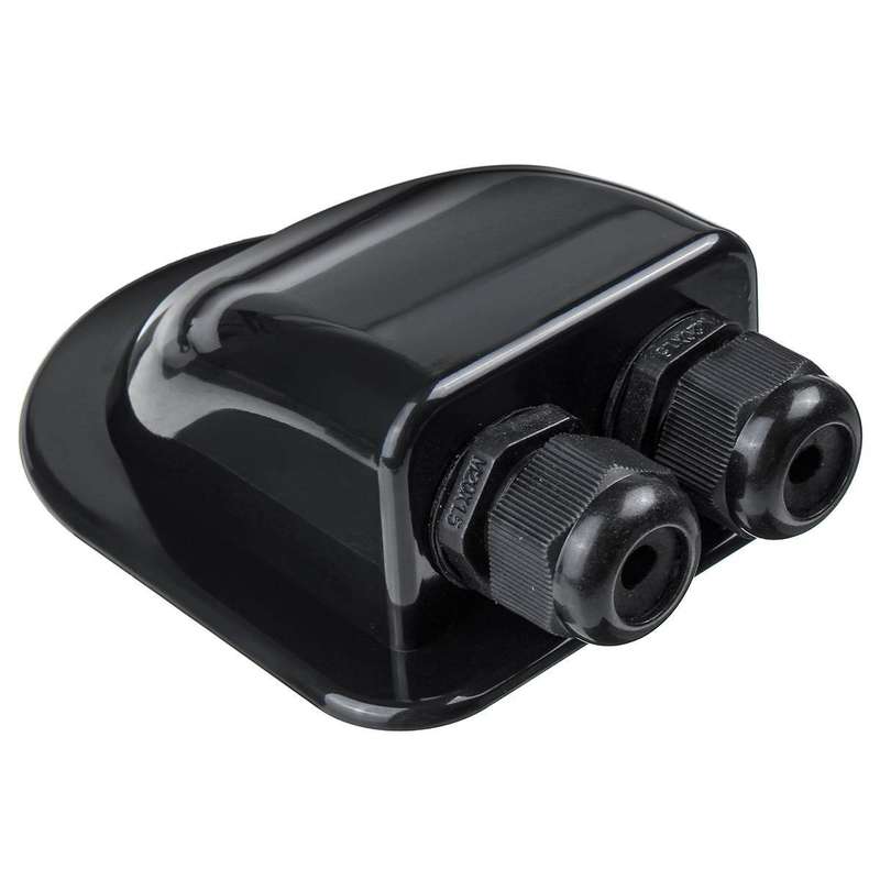 Solar Photovoltaic Plastic Bracket ABS Photovoltaic Car Roof Waterproof Junction Box(White)
