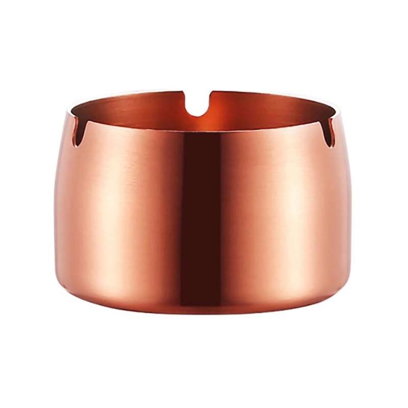 Thickened Stainless Steel Ashtray Windproof And Drop-Proof Ashtray, Specification: Medium(Blue)