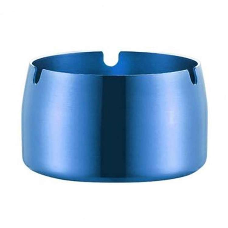 Thickened Stainless Steel Ashtray Windproof And Drop-Proof Ashtray, Specification: Extra Large(Black