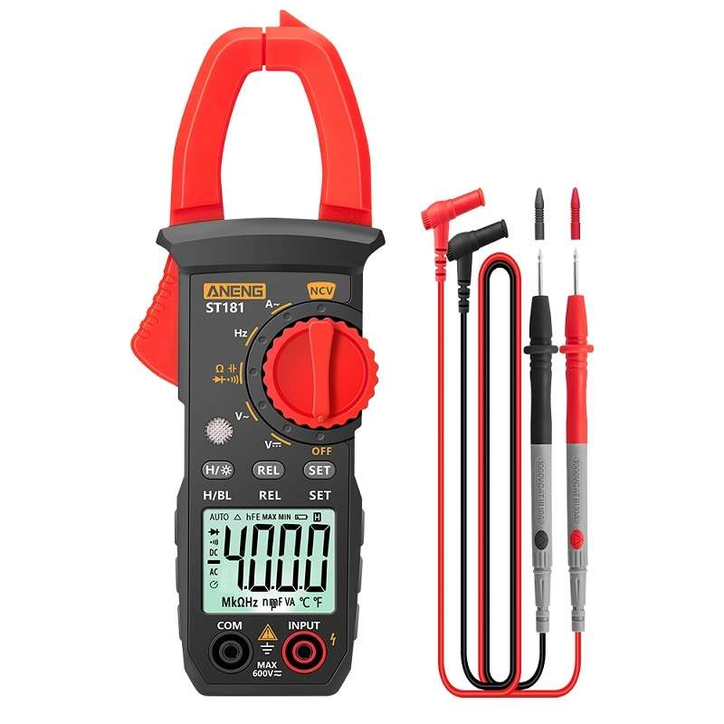 ANENG Intelligent Digital Backlit Clamp-On High-Precision Multimeter, Specification: ST181