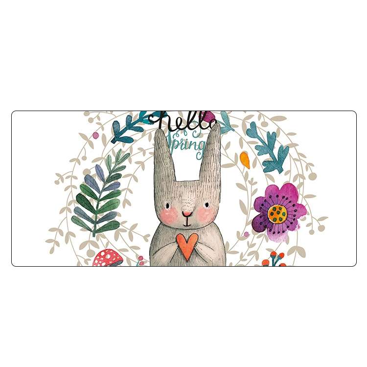 Cute Cartoon Non-Slip Desk Mat, Size: 400 x 900 x 1.5mm Not Overlocked(006)